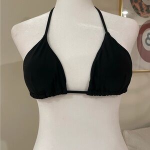 Classic Black Halter Bikini Top
